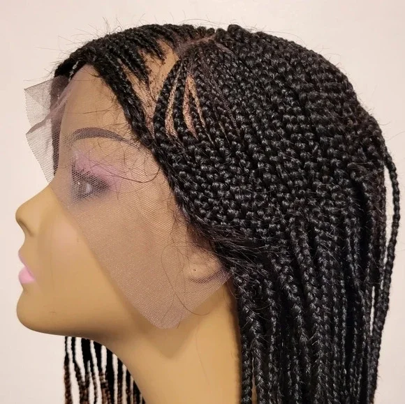 French Braid Fashion Lace Front Wig - Ombre - Picture 6 of 13